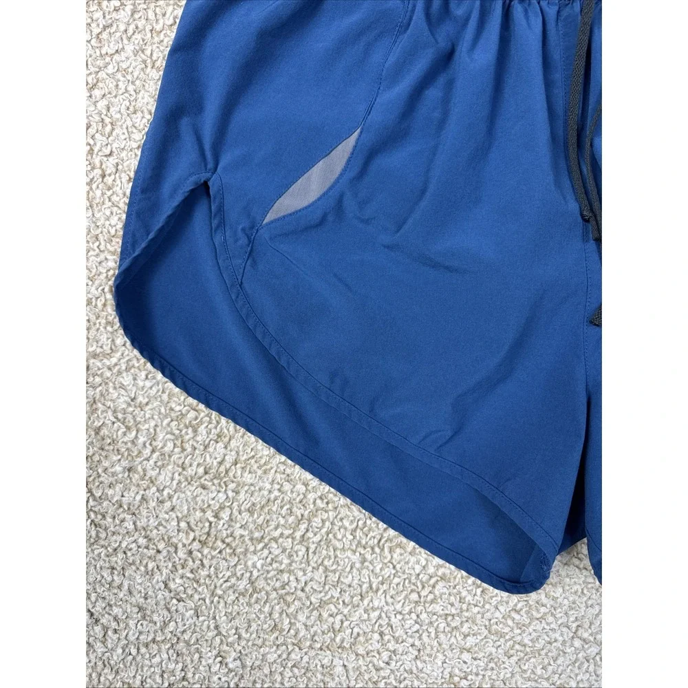 Nike Womens Dri-FIT Tempo Running Shorts With Liner Size L Blue Gray